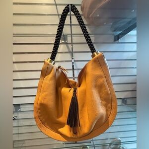 NWOT Desifner Direct Mustard Yellow Hobo Bag